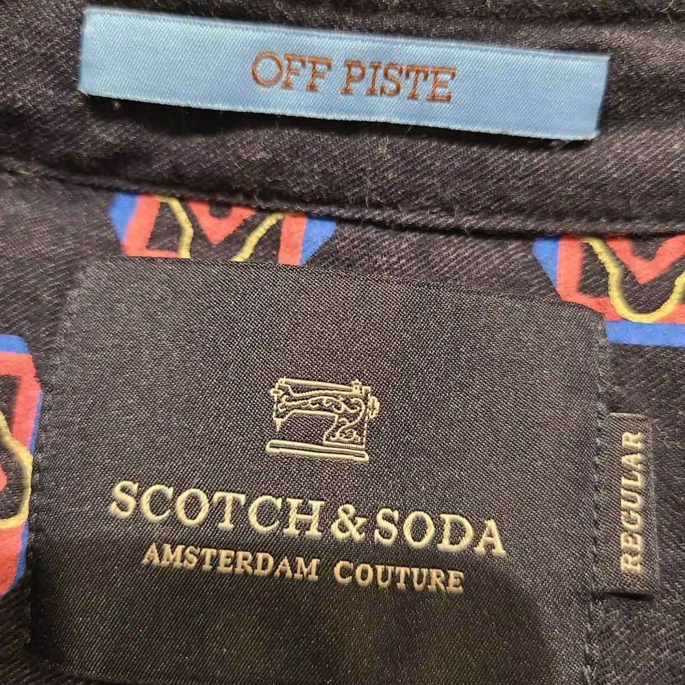 Scotch & Soda Men's Printed Regular Fit Casual Shirt Size: M - Picture 16 of 16